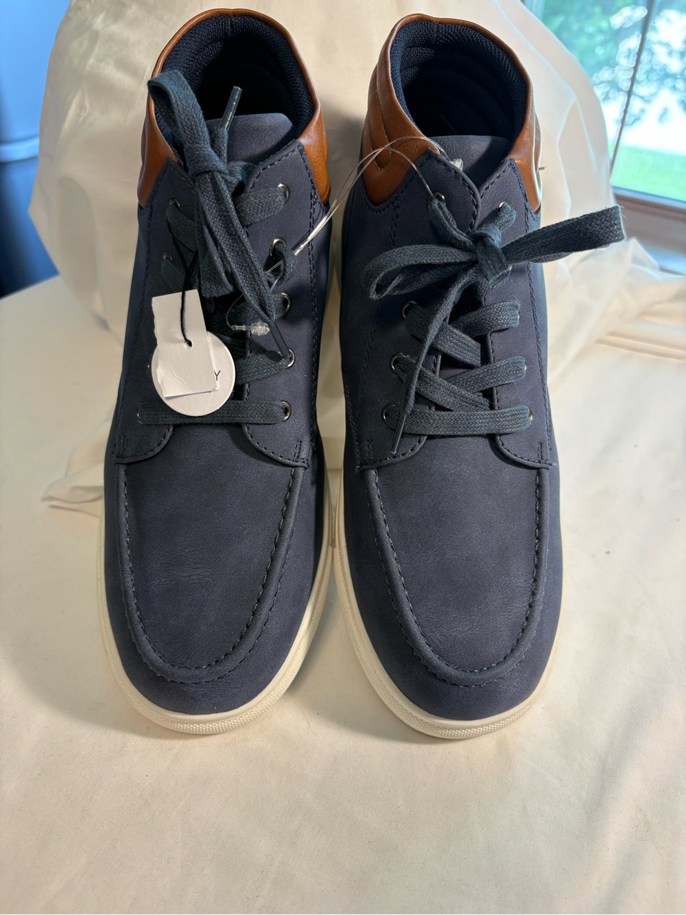 Kohl's Navy and Brown Boy’s Lace-Up Boots